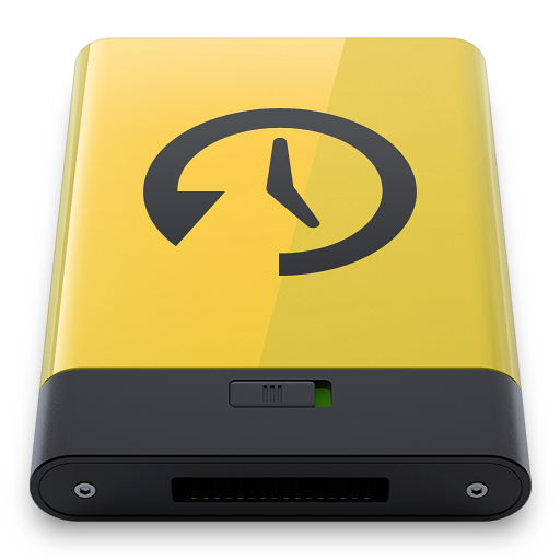 Yellow Time Machine Icon 512x512 png